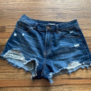 High rise denim booty shorts!